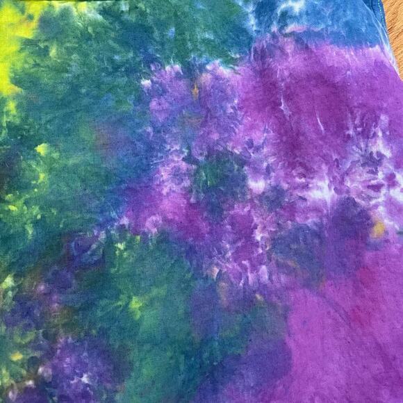 handmade tie dye unisex XXXL 3X camp shirt rainbow galaxy - Picture 6 of 10